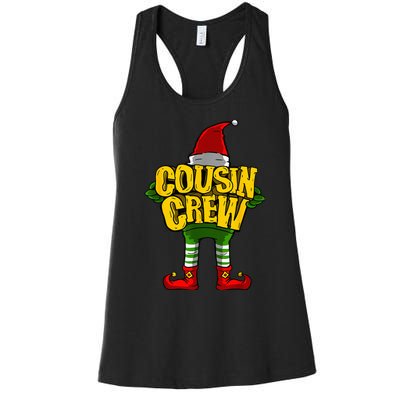 Cousin Crew Christmas Elf Matching Family Women's Racerback Tank