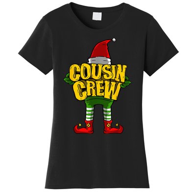 Cousin Crew Christmas Elf Matching Family Women's T-Shirt