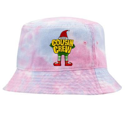 Cousin Crew Christmas Elf Matching Family Tie-Dyed Bucket Hat