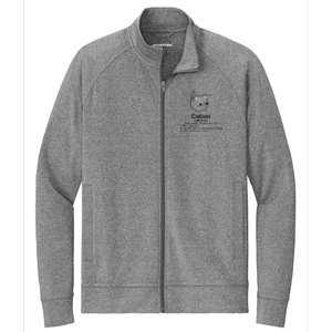 Cat Cation Cute Kitty Cation Stretch Full-Zip Cadet Jacket