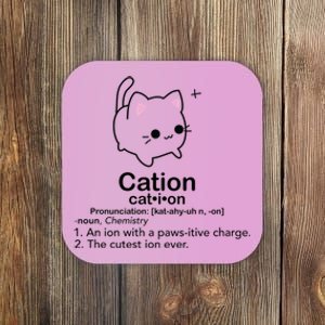 Cat Cation Cute Kitty Cation Coaster