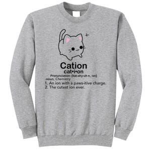 Cat Cation Cute Kitty Cation Tall Sweatshirt