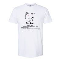 Cat Cation Cute Kitty Cation Softstyle CVC T-Shirt