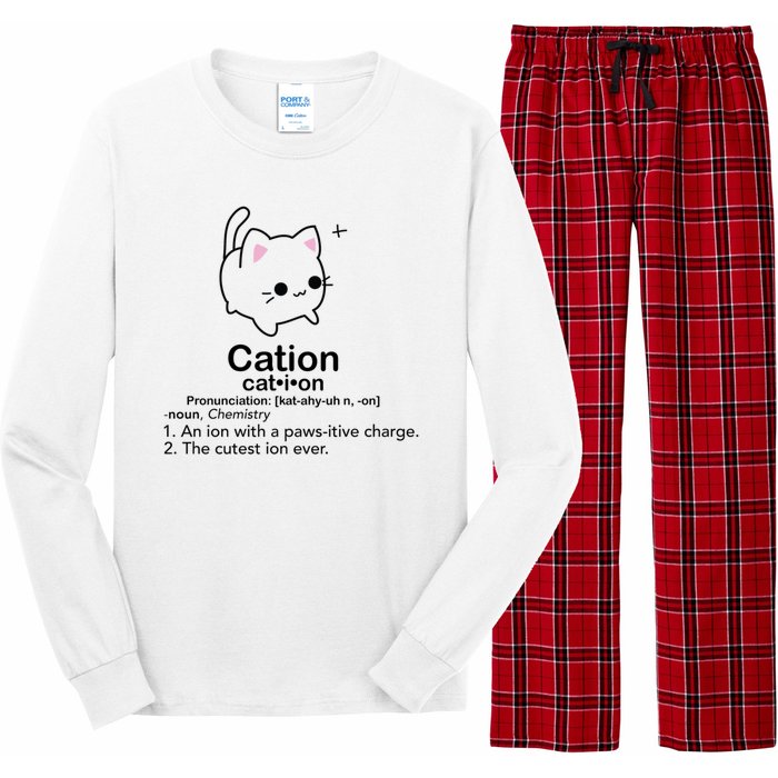 Cat Cation Cute Kitty Cation Long Sleeve Pajama Set