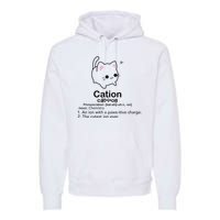 Cat Cation Cute Kitty Cation Premium Hoodie