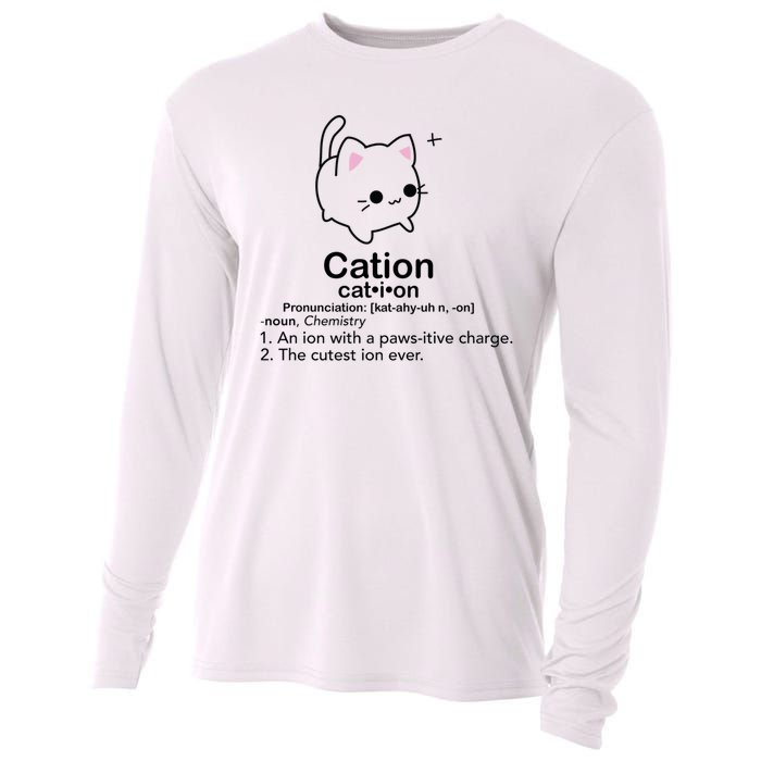 Cat Cation Cute Kitty Cation Cooling Performance Long Sleeve Crew