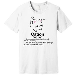 Cat Cation Cute Kitty Cation Premium T-Shirt