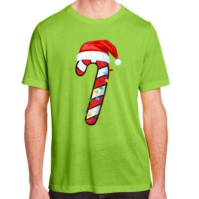 Candy Cane Crew Vintage Christmas Lights Family Matching Adult ChromaSoft Performance T-Shirt