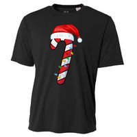 Candy Cane Crew Vintage Christmas Lights Family Matching Cooling Performance Crew T-Shirt