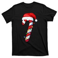 Candy Cane Crew Vintage Christmas Lights Family Matching T-Shirt