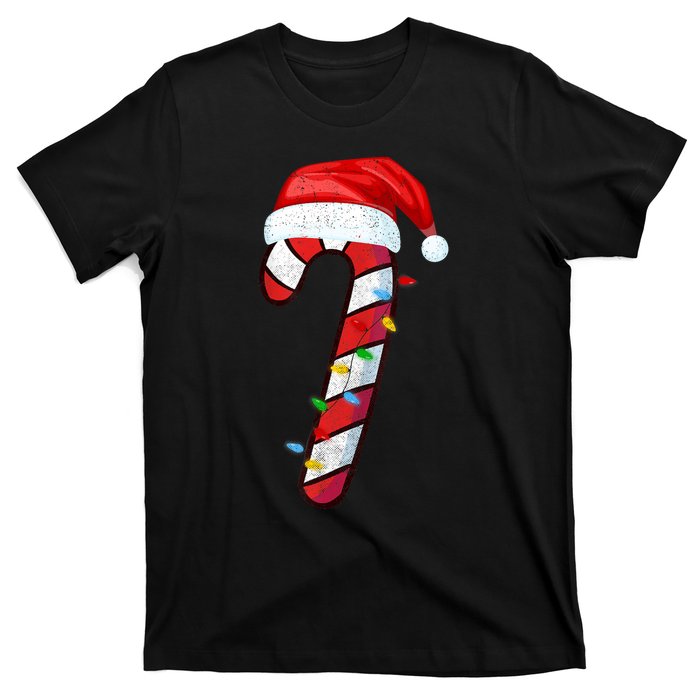 Candy Cane Crew Vintage Christmas Lights Family Matching T-Shirt