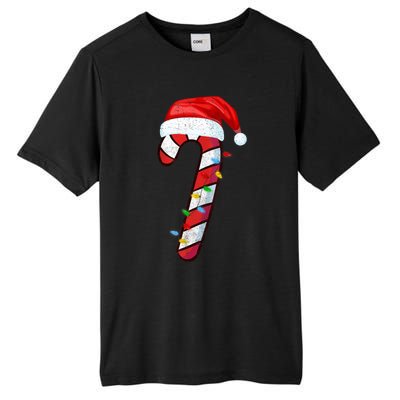 Candy Cane Crew Vintage Christmas Lights Family Matching Tall Fusion ChromaSoft Performance T-Shirt