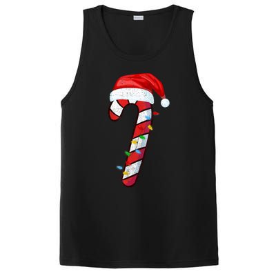 Candy Cane Crew Vintage Christmas Lights Family Matching PosiCharge Competitor Tank