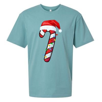 Candy Cane Crew Vintage Christmas Lights Family Matching Sueded Cloud Jersey T-Shirt