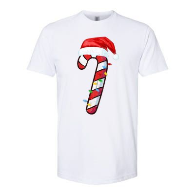 Candy Cane Crew Vintage Christmas Lights Family Matching Softstyle CVC T-Shirt