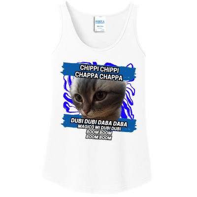 Chippi Chippi Chappa Chappa Dancing Cat Meme Ladies Essential Tank