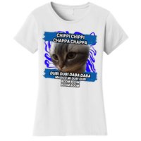 Chippi Chippi Chappa Chappa Dancing Cat Meme Women's T-Shirt