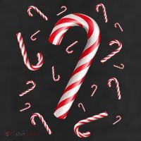 Christmas Candy Cane Mash Up Cool Comfort Performance Bucket Hat