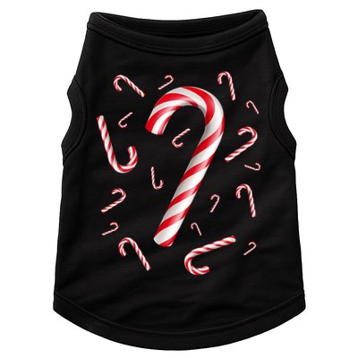 Christmas Candy Cane Mash Up Doggie Tank