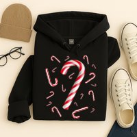 Christmas Candy Cane Mash Up Hoodie