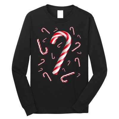 Christmas Candy Cane Mash Up Long Sleeve Shirt