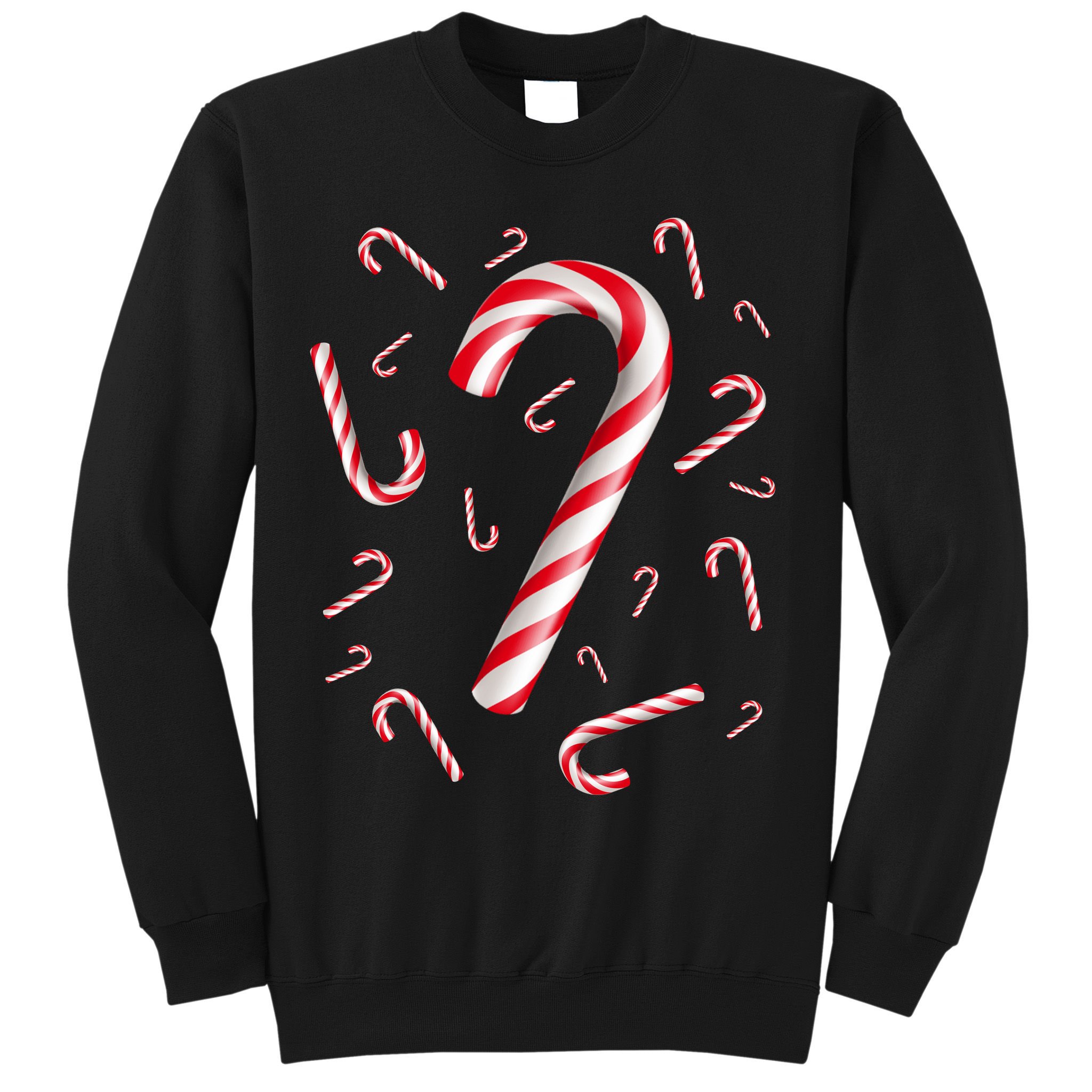 Christmas Candy Cane Mash Up Sweatshirt