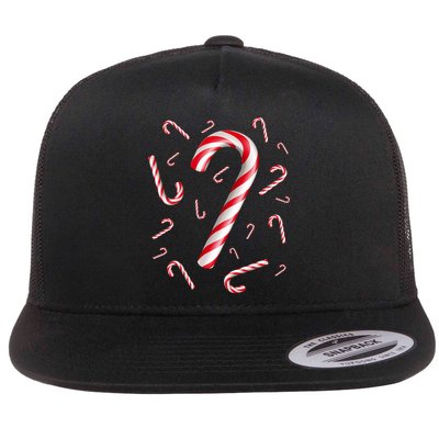 Christmas Candy Cane Mash Up Flatbill Hat