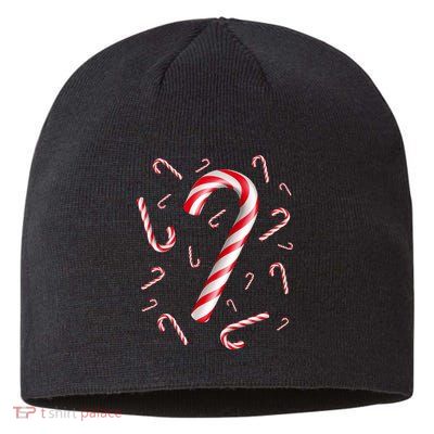 Christmas Candy Cane Mash Up Sustainable Beanie
