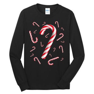 Christmas Candy Cane Mash Up Tall Long Sleeve T-Shirt