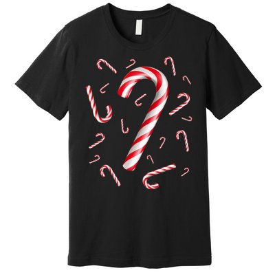 Christmas Candy Cane Mash Up Premium T-Shirt