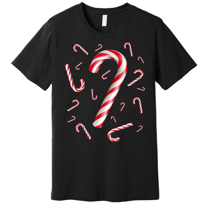 Christmas Candy Cane Mash Up Premium T-Shirt