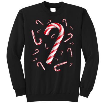 Christmas Candy Cane Mash Up Tall Sweatshirt