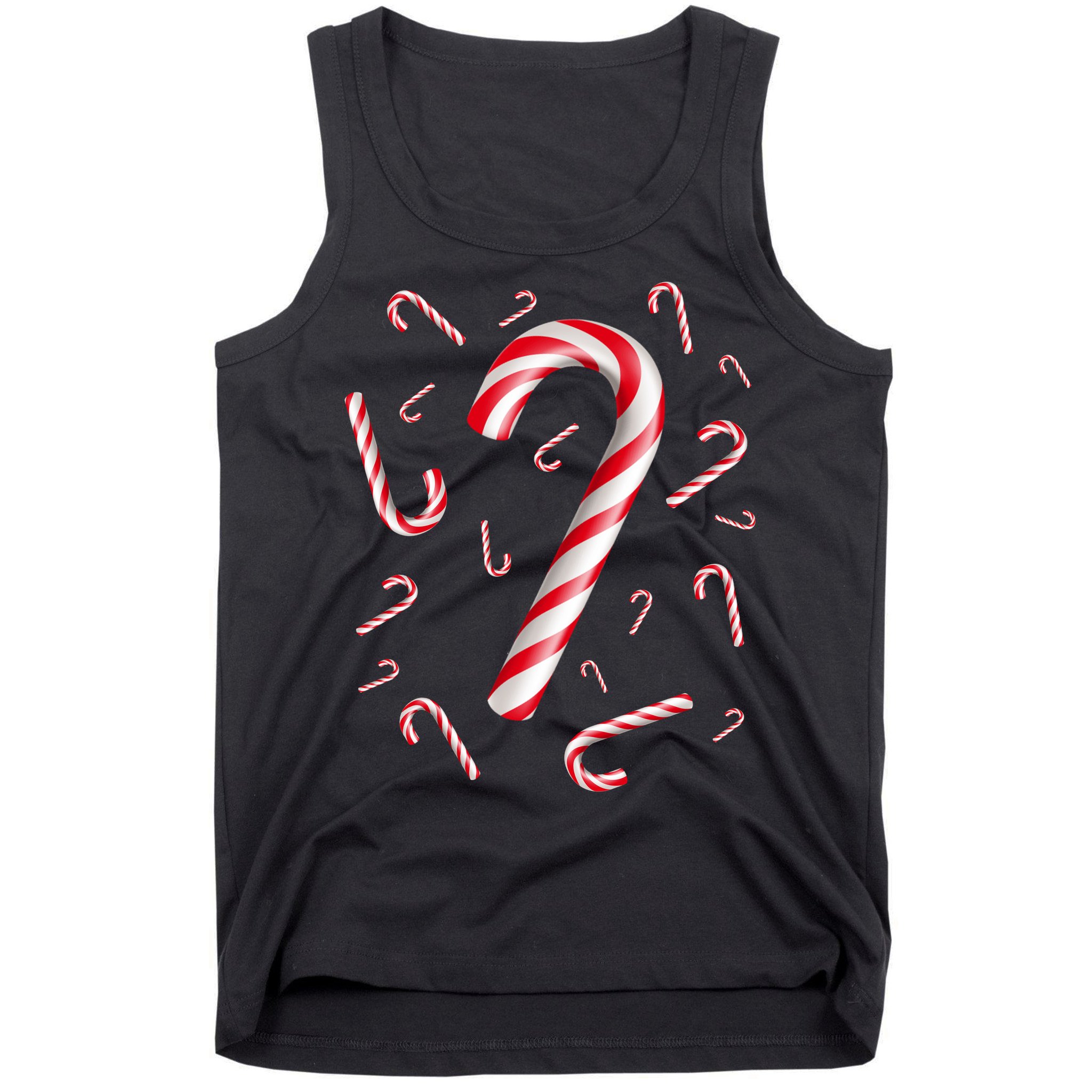 Christmas Candy Cane Mash Up Tank Top