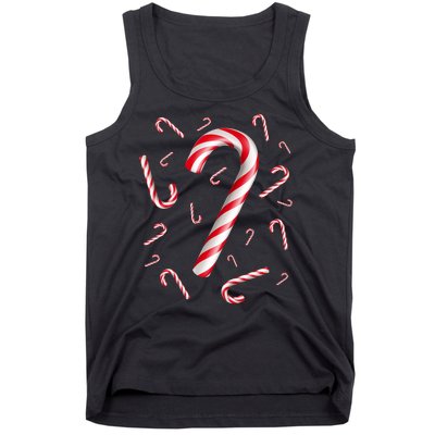 Christmas Candy Cane Mash Up Tank Top