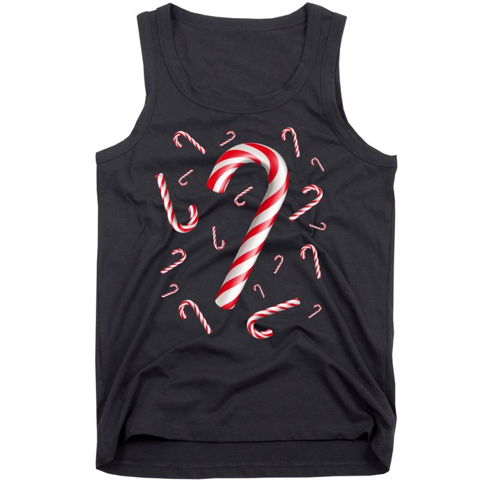 Christmas Candy Cane Mash Up Tank Top