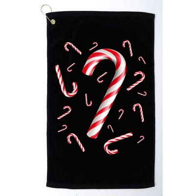 Christmas Candy Cane Mash Up Golf Towel