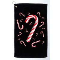 Christmas Candy Cane Mash Up Golf Towel