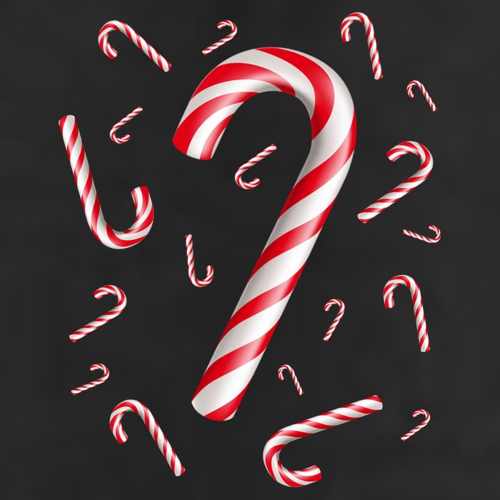 Christmas Candy Cane Mash Up Golf Towel