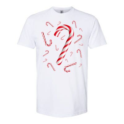 Christmas Candy Cane Mash Up Softstyle CVC T-Shirt