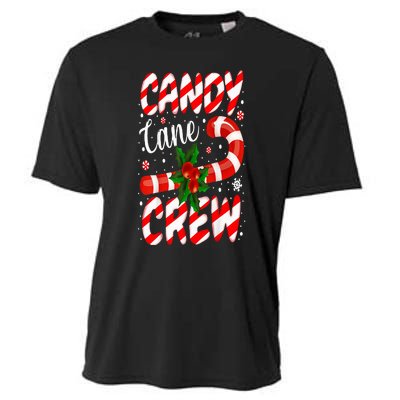 Candy Cane Crew Christmas Family Matching Xmas Pajamas Cooling Performance Crew T-Shirt