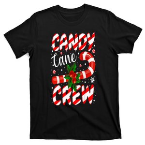 Candy Cane Crew Christmas Family Matching Xmas Pajamas T-Shirt