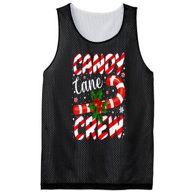 Candy Cane Crew Christmas Family Matching Xmas Pajamas Mesh Reversible Basketball Jersey Tank