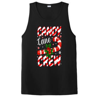 Candy Cane Crew Christmas Family Matching Xmas Pajamas PosiCharge Competitor Tank