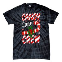 Candy Cane Crew Christmas Family Matching Xmas Pajamas Tie-Dye T-Shirt