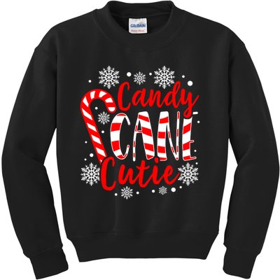 Candy Cane Cutie Cute Christmas Holiday Sweet Precious Kids Sweatshirt