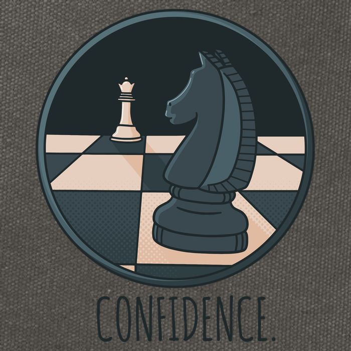 Confidence Chess Cotton Canvas Backpack