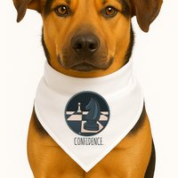 Confidence Chess USA-Made Doggie Bandana
