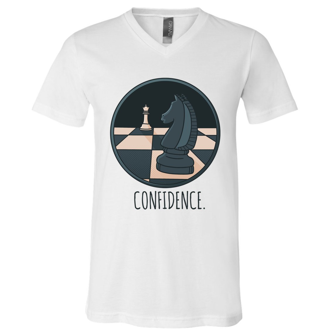Confidence Chess V-Neck T-Shirt