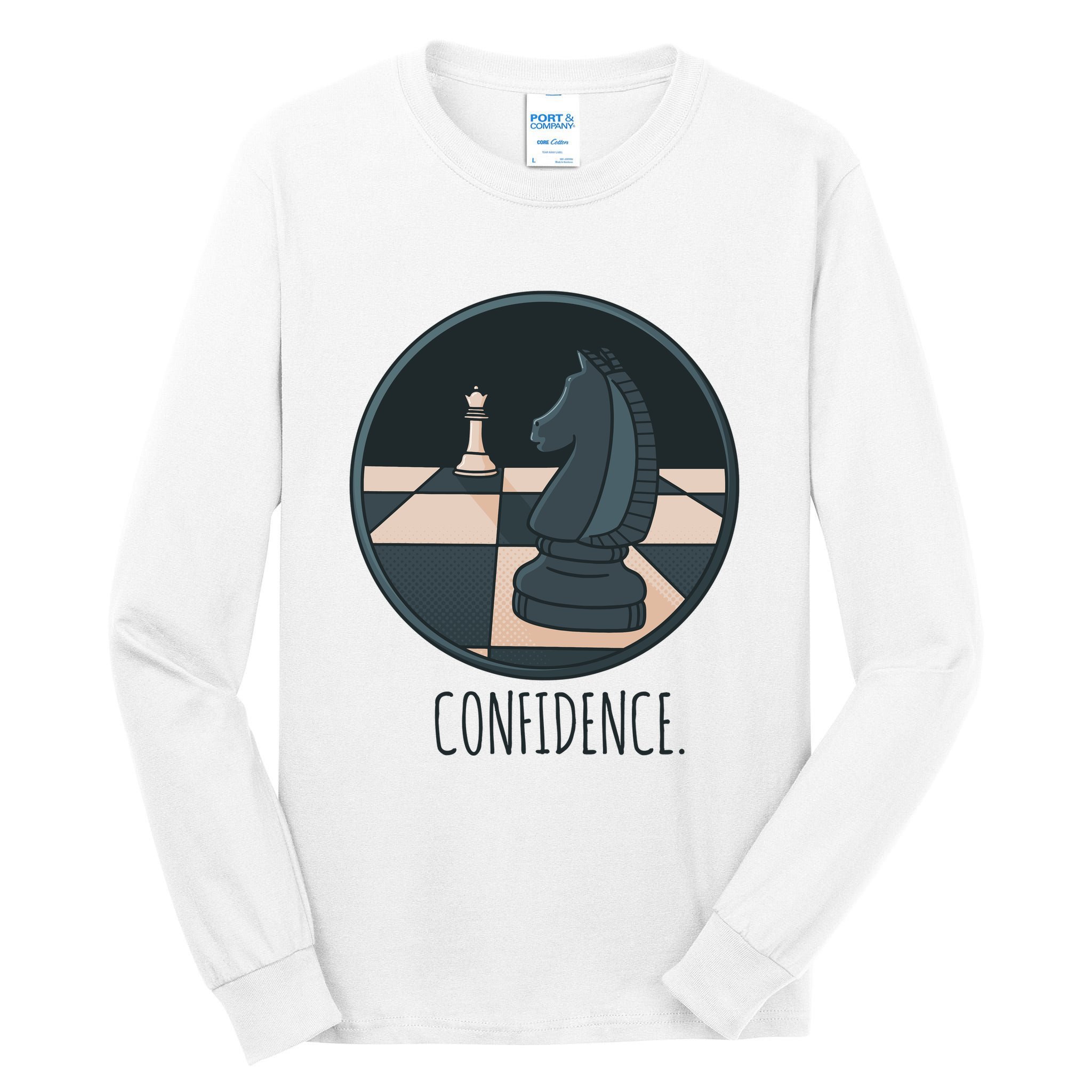 Confidence Chess Tall Long Sleeve T-Shirt