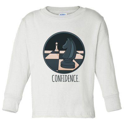 Confidence Chess Toddler Long Sleeve Shirt